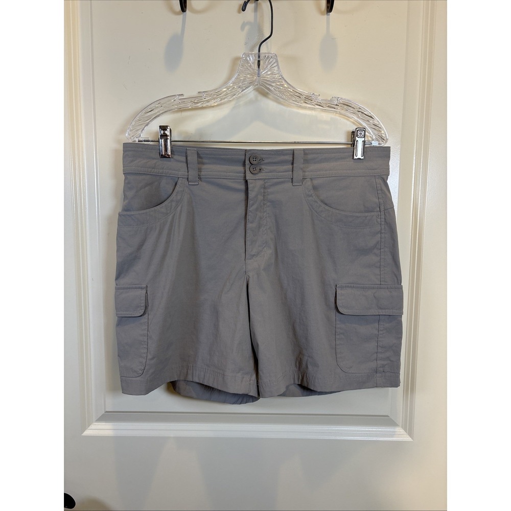Eddie Bauer Shorts Women's Size 10 Khaki Active Trail Cargo Hiking Outdoor